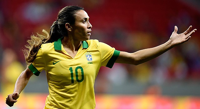 Marta vai disputar prêmio com outras nove jogadoras. Foto: Getty Images